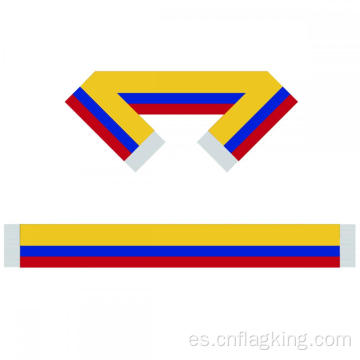 Bufanda del equipo de fútbol de la bandera de Colombia Scart del 15 * 150CM Bufanda de los fanáticos del fútbol